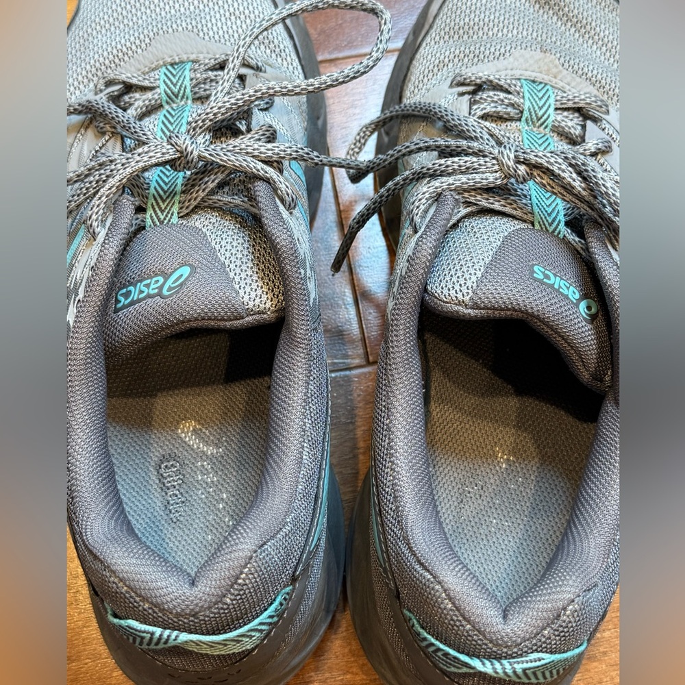 ASICS Women's Gel-Sonoma 3 Gray and Turquoise Running Shoes - Picture 4 of 10
